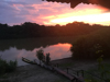 notre premier coucher de soleil en Amazonie